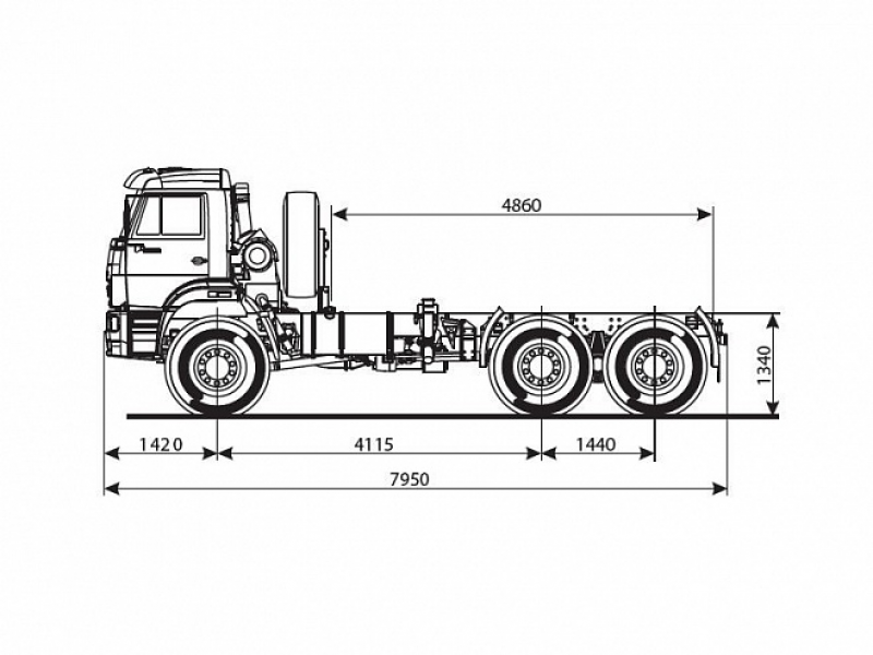 65222-3010-53 Шасси КамАЗ