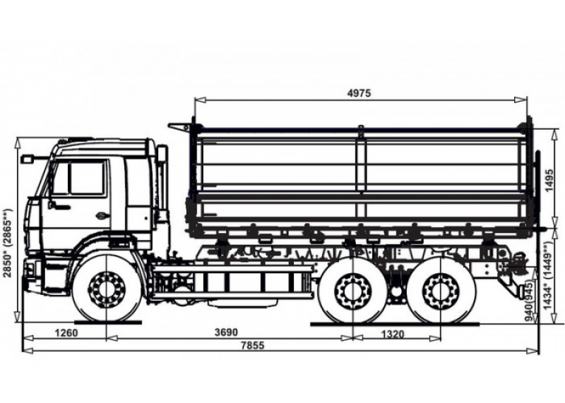 45144-6091-48(А5) Самосвал КамАЗ