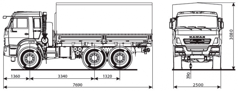 65117-6052-48(А5) Бортовой КАМАЗ